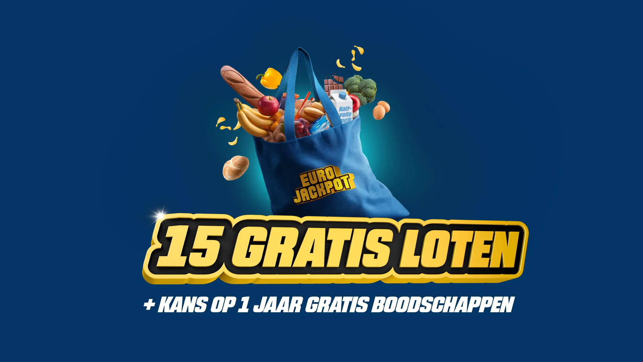 15 gratis Eurojackpot-loten en kans op 1 jaar gratis boodschappen
