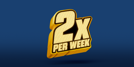 2x per week