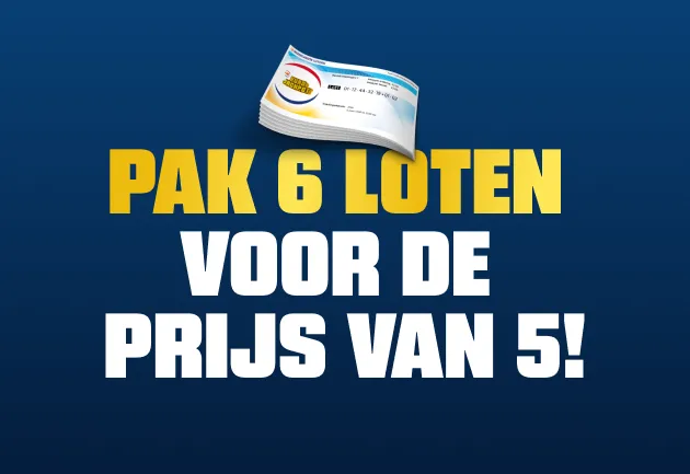 Zes Eurojackpot-loten voor de prijs van vijf.